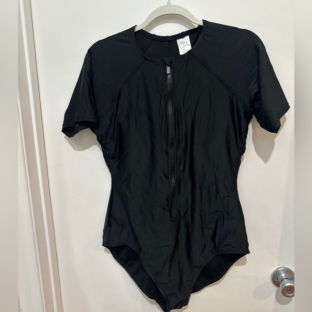 Kona Sol Black Women's Swim One Piece